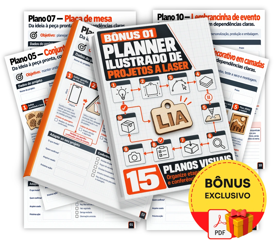 Planner Ilustrado de Projetos a Laser